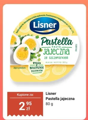 Pastella pasta jajeczna promocja w Dino