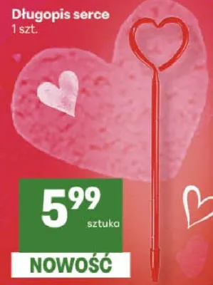 Długopis serce promocja w Delikatesy Centrum