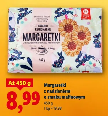 Margaretki z nadzieniem o smaku malinowym promocja w Lidl