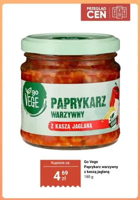 Paprykarz warzywny z kaszą jaglaną Go Vege promocja w Biedronka
