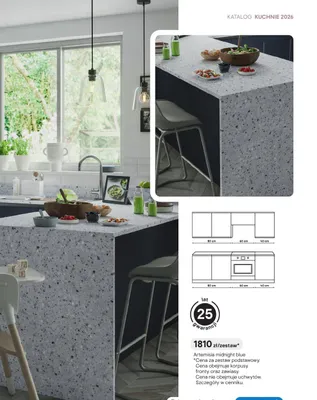 Zestaw mebli kuchennych Artemisia midnight blue promocja w Castorama