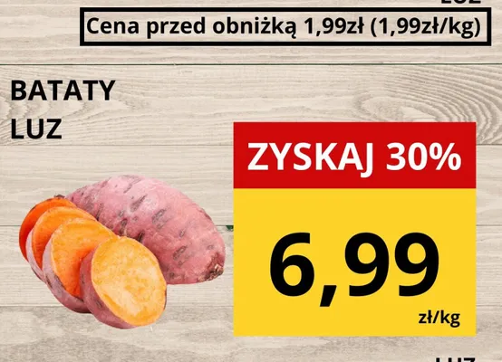 Bataty luz promocja w Supeco