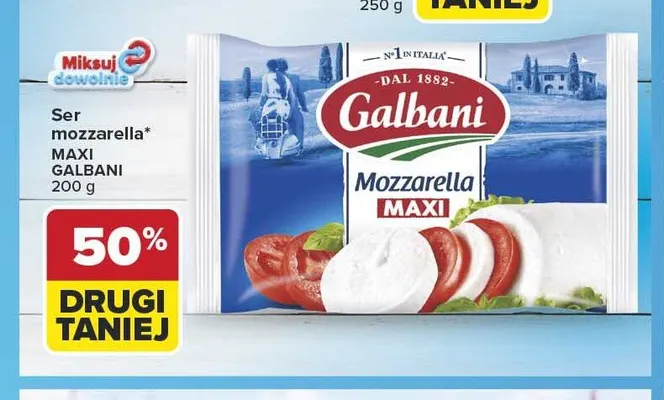Ser mozzarella Maxi Galbani promocja w Carrefour