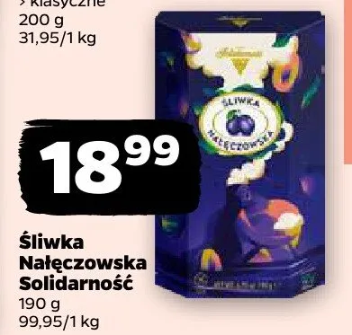 Śliwka Nałęczowska Solidarność promocja w Netto