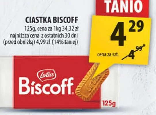Ciastka Biscoff Lotus promocja w Arhelan