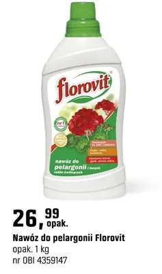 Nawóz do pelargonii promocja w OBI