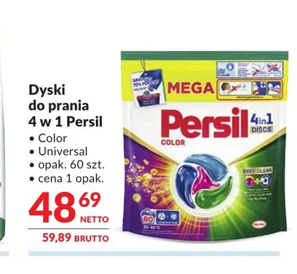 Dyski do prania 4 w 1 Persil Universal promocja w Makro