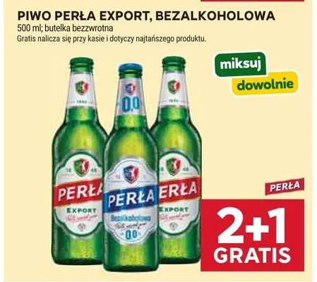 Piwo Perła Export, bezalkoholowa promocja w Stokrotka