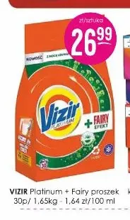 Proszek do prania Platinum + Fairy Vizir promocja w Drogerie Jasmin