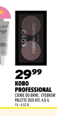 Cienie do brwi Eyebrow Palette Duo Kit Kobo Professional promocja w Drogerie Natura