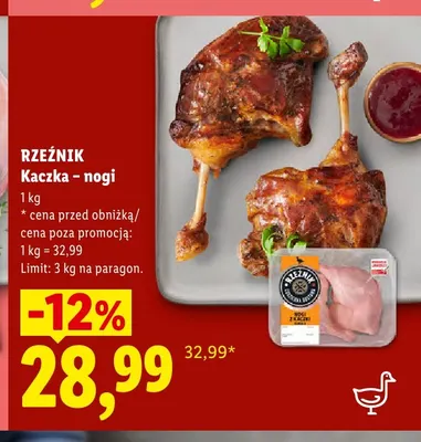 Nogi z kaczki Rzeźnik promocja w Lidl
