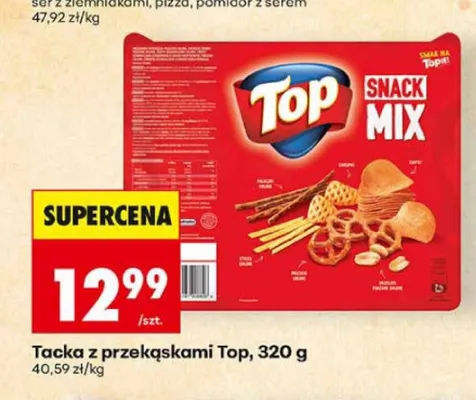 Tacka z przekąskami Top promocja w Biedronka
