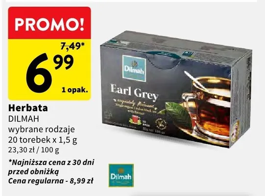 Herbata wybrane rodzaje promocja w Intermarche