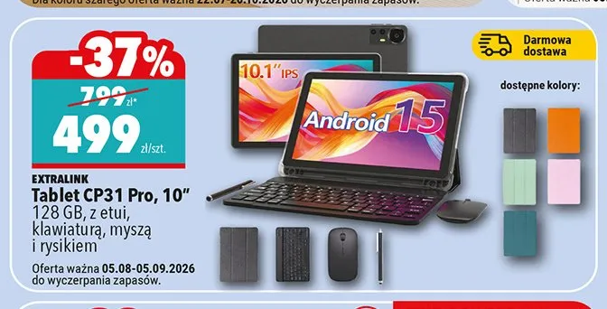 Tablet Extralink CP31 Pro 10" promocja w Biedronka