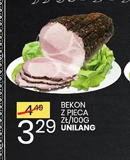 Bekon z pieca Unilang promocja w Wafelek