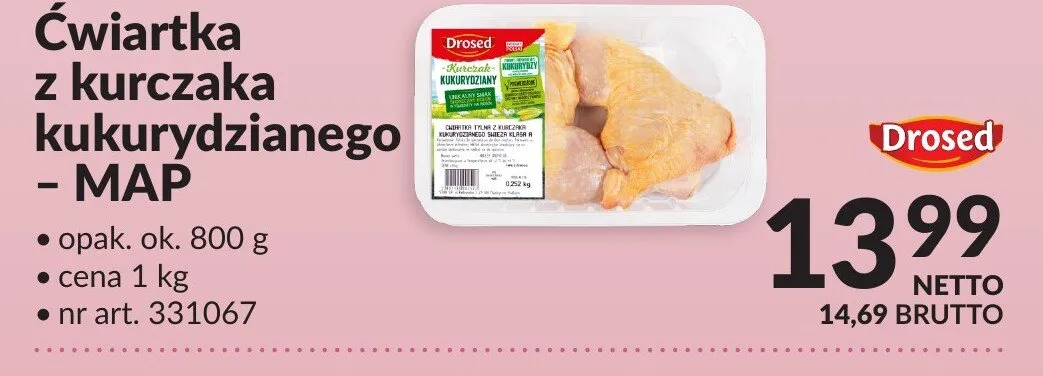 Ćwiartka z kurczaka kukurydzianego - MAP promocja w Makro