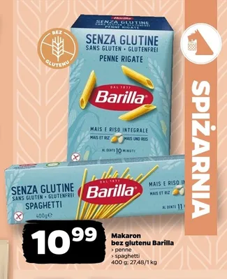 Makaron bezglutenowy spaghetti Barilla promocja w Netto