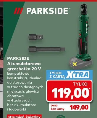 Akumulatorowa grzechotka 20V Parkside promocja w Kaufland
