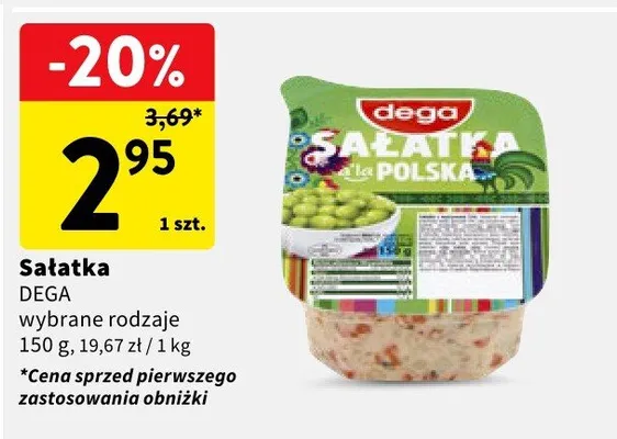 Sałatka wybrane rodzaje promocja w Intermarche