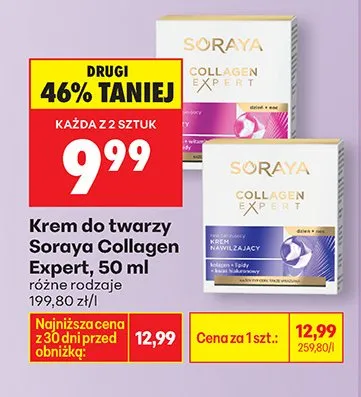 Krem do twarzy Collagen Expert nawilżający promocja w Biedronka