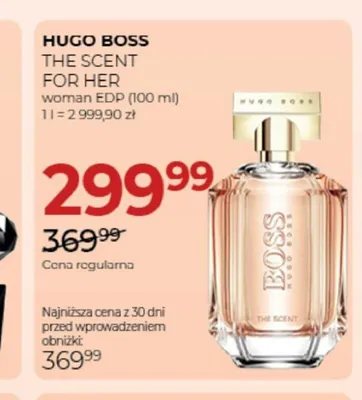 Woda perfumowana damska Hugo Boss The Scent For Her promocja w Drogerie Jawa