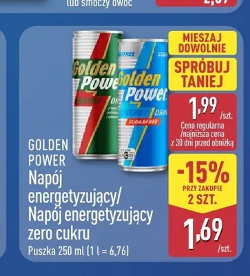 Napój energetyzujący Golden Power promocja w Aldi