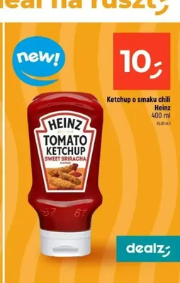 Ketchup o smaku chili Heinz Sweet Sriracha promocja w Dealz