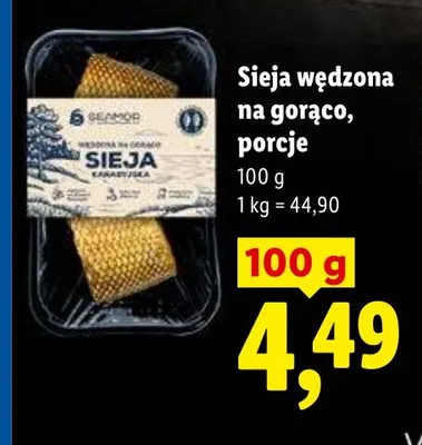 Sieja wędzona na gorąco porcje Seamor promocja w Lidl