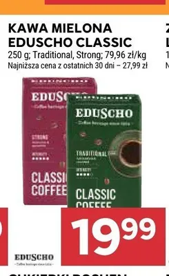 Kawa mielona Eduscho Classic Strong promocja w Stokrotka
