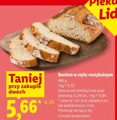 Bochenek w stylu rustykalnym promocja w Lidl