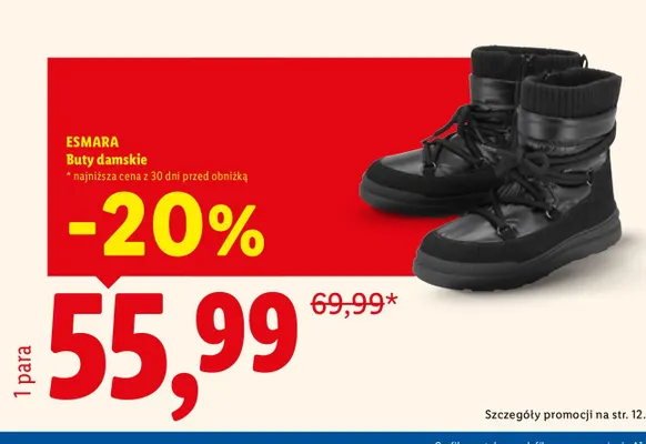 Buty damskie Esmara promocja w Lidl