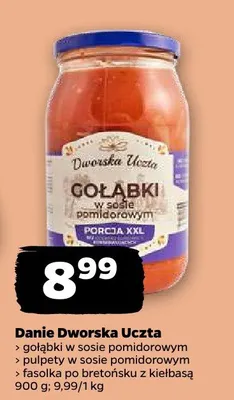 Danie Dworska Uczta gołąbki w sosie pomidorowym promocja w Netto