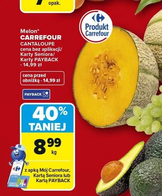 Melon Cantaloupe Carrefour promocja w Carrefour