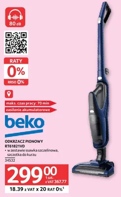 Odkurzacz pionowy RT61821VD Beko promocja w Selgros