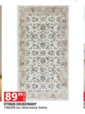 Dywan drukowany 140x200 cm promocja w Merkury Market