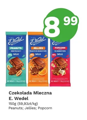 Czekolada mleczna E. Wedel Peanuts promocja w Limonka