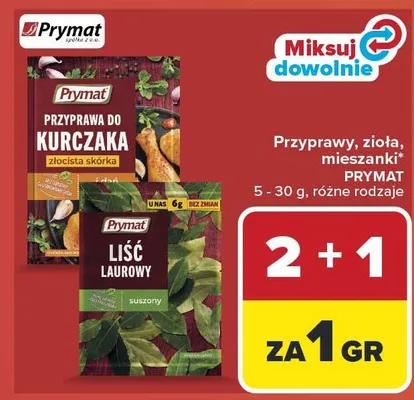Liść laurowy suszony Prymat promocja w Carrefour Market