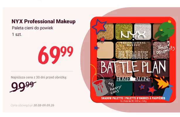 Paleta cieni do powiek NYX Professional Makeup promocja w Rossmann