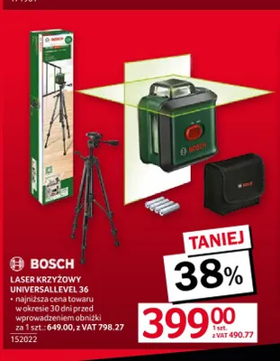 Laser krzyżowy UniversalLevel 36 Bosch promocja w Selgros