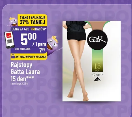Rajstopy Gatta Laura 15 den promocja w POLOmarket