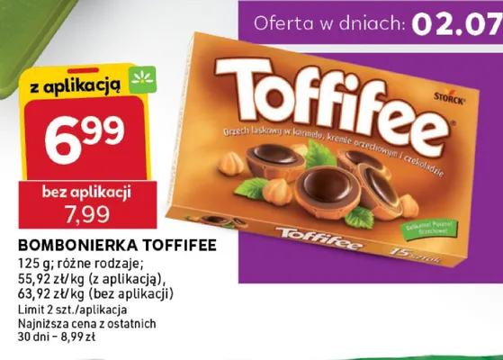 Bombonierka Toffifee promocja w Stokrotka