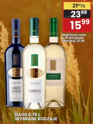Wino Daos Chardonnay promocja w Wafelek