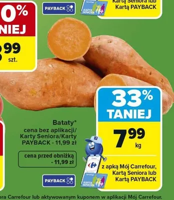 Bataty promocja w Carrefour