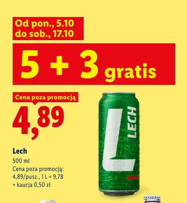 Piwo Lech promocja w Lidl