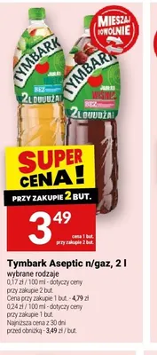 Napój Tymbark Aseptic n/gaz promocja w Twój Market