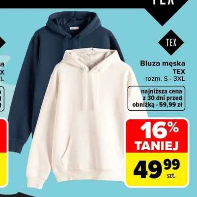Bluza męska TEX promocja w Carrefour