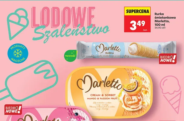 Rurka śmietankowa promocja w Biedronka