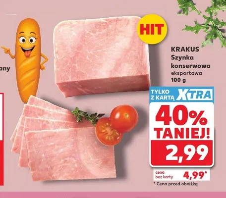 Szynka konserwowa eksportowa Krakus promocja w Kaufland