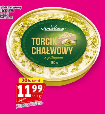 Torcik chałwowy z pistacjami Amartone promocja w Prim Market