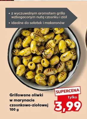 Grillowane oliwki w marynacie czosnkowo-ziołowej promocja w Kaufland